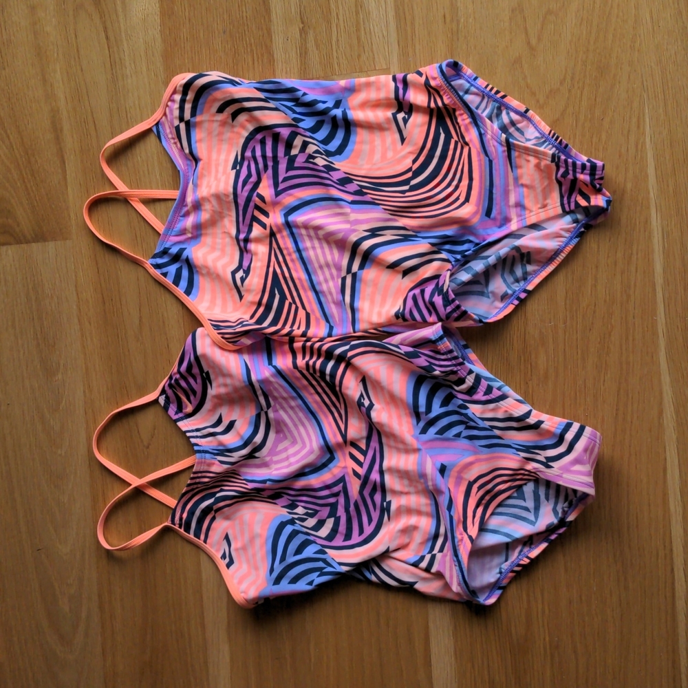 Set of 2 Matching Girl's Nike Swim Suits